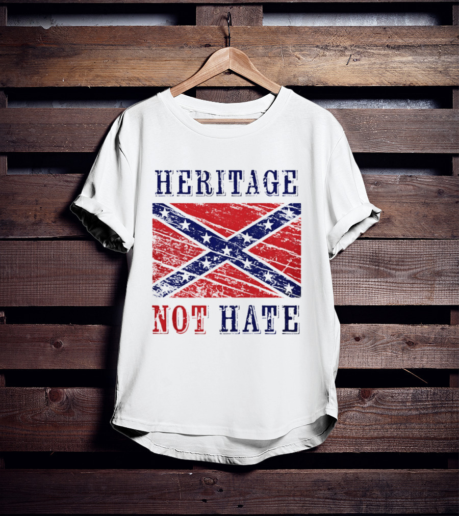 Heritage Not Hate Confederate Flag Southern T-Shirt