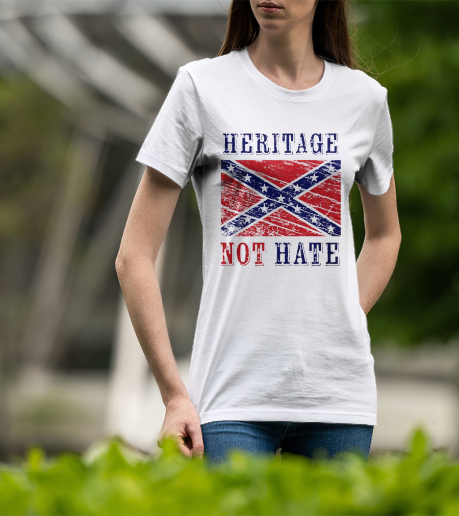 Heritage Not Hate Confederate Flag Southern T-Shirt