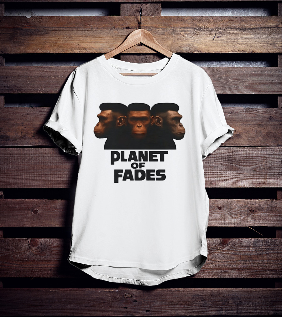 Three Chimpanzees Planet Of Fades T-Shirt