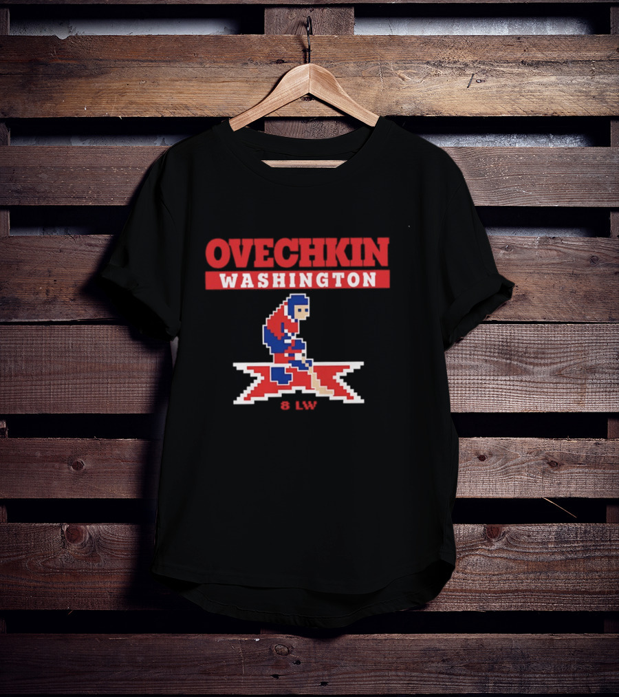 Ovechkin Washington Capitals 8 Bit Hockey LW T-Shirt