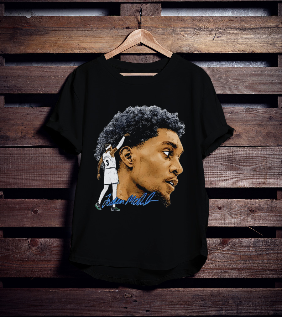 Anthony Edwards Minnesota Timberwolves Jordan McLaughlin Signature T-Shirt