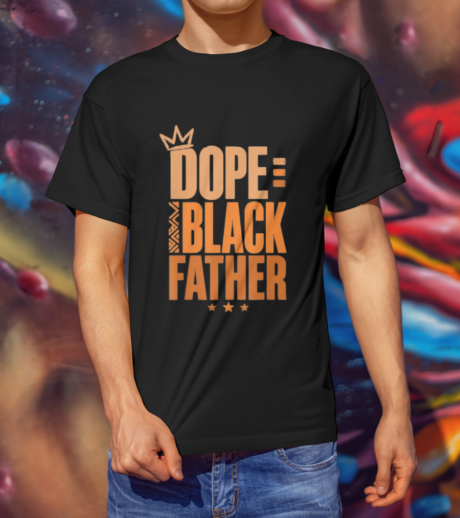 Dope Black Father Crown Stars T-Shirt