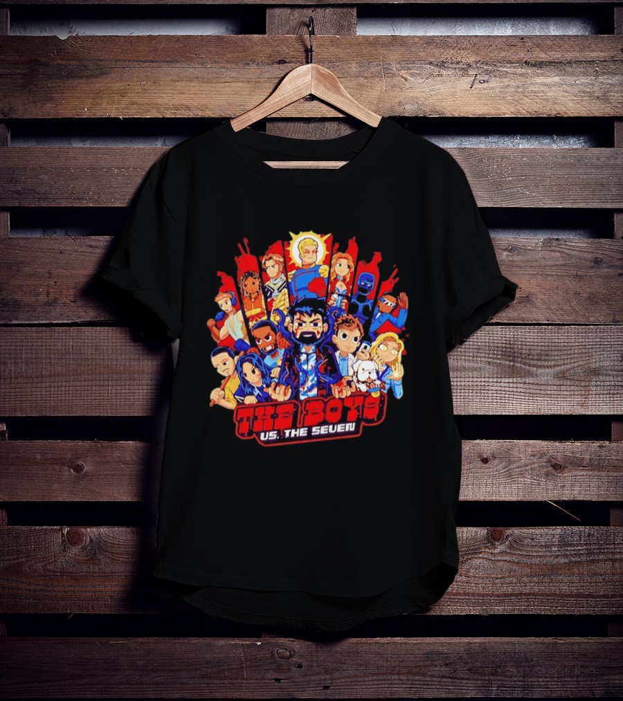 The Boys Vs The Seven Chibi Homelander Character Clash T-Shirt