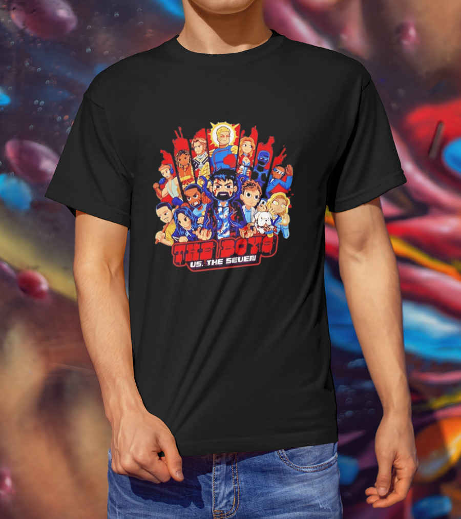 The Boys Vs The Seven Chibi Homelander Character Clash T-Shirt