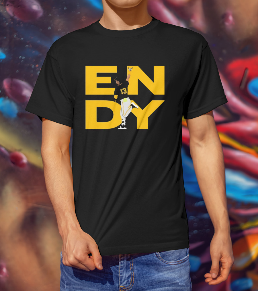 Endy Rodríguez 13 Pittsburgh Pirates Baseball T-Shirt