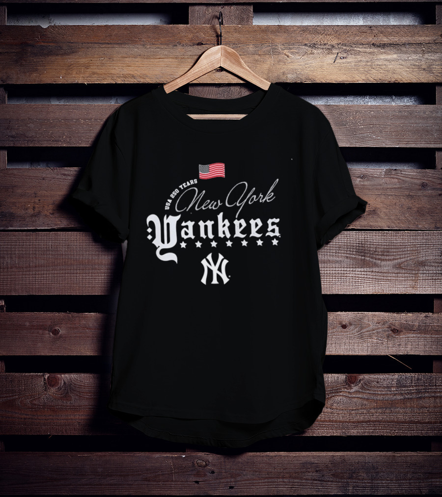 We Are Team USA New York Yankees Stars Red White Blue MLB 250 Years Happy 4th Of July T-Shirt