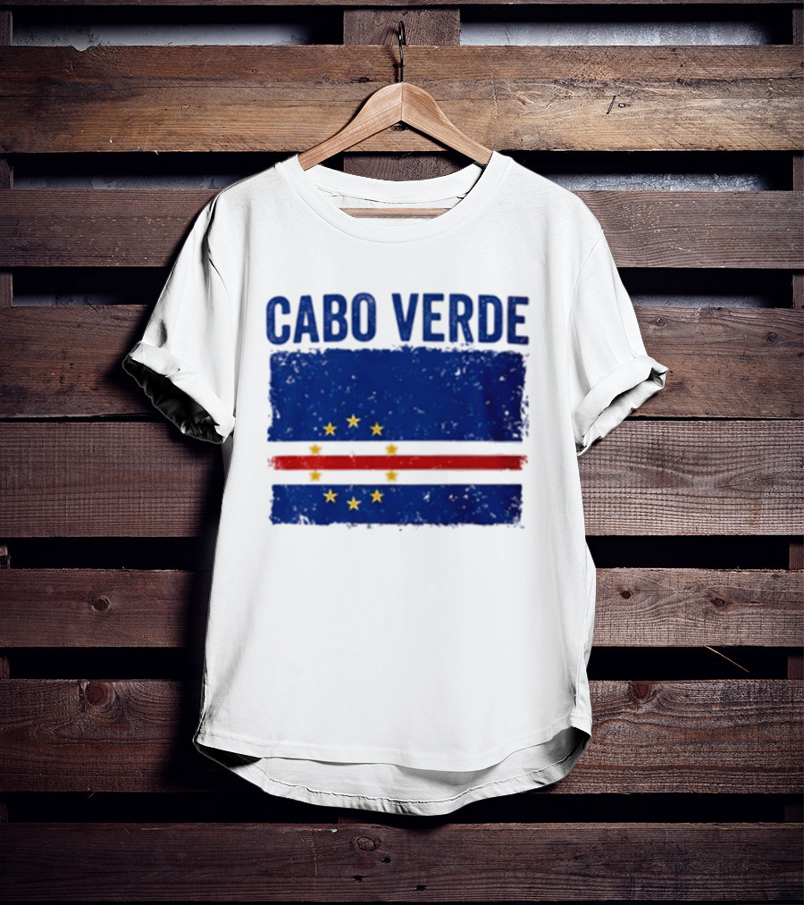 Cabo Verde Flag African Country Patriotic Stars And Stripes T-Shirt