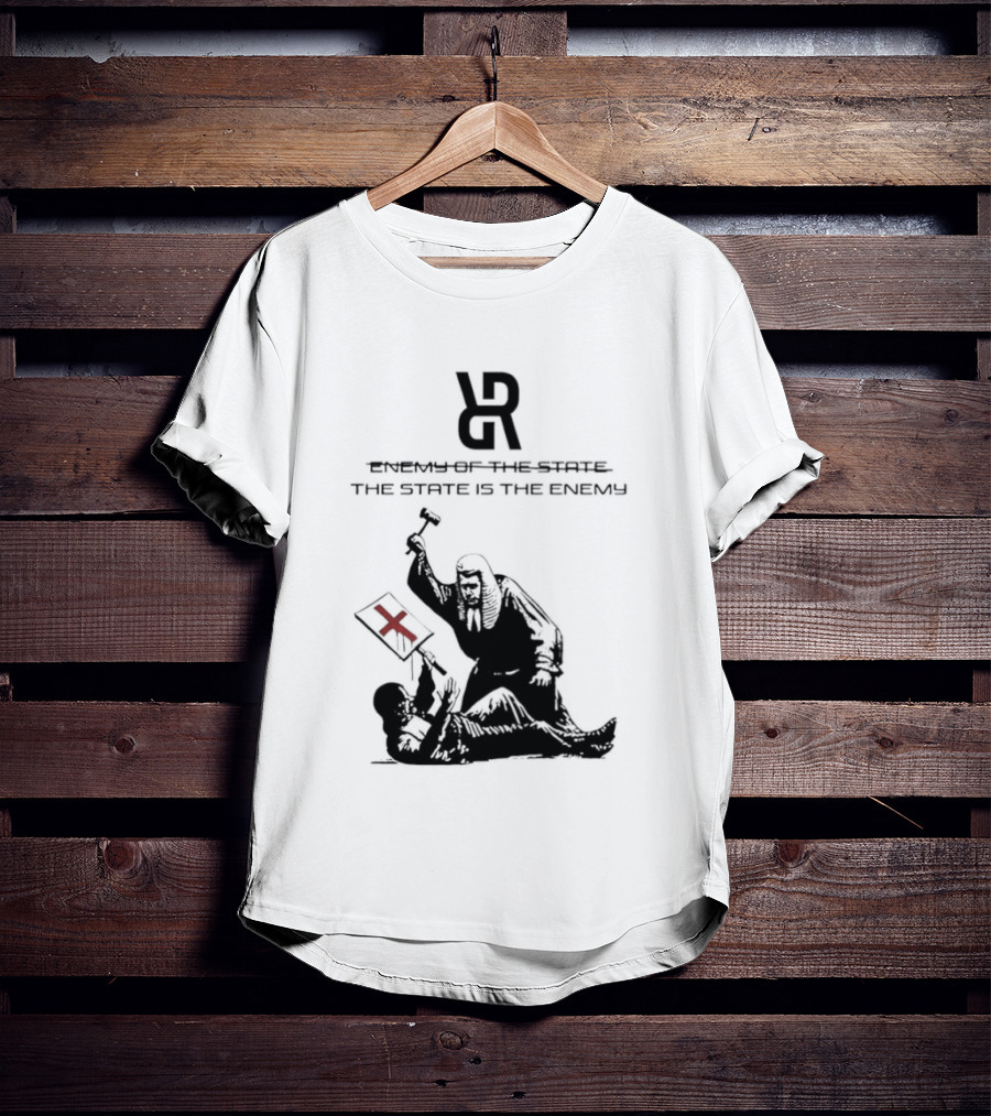 Revolutionary Struggle Judging The State Is The Enemy Political Protest T-Shirt