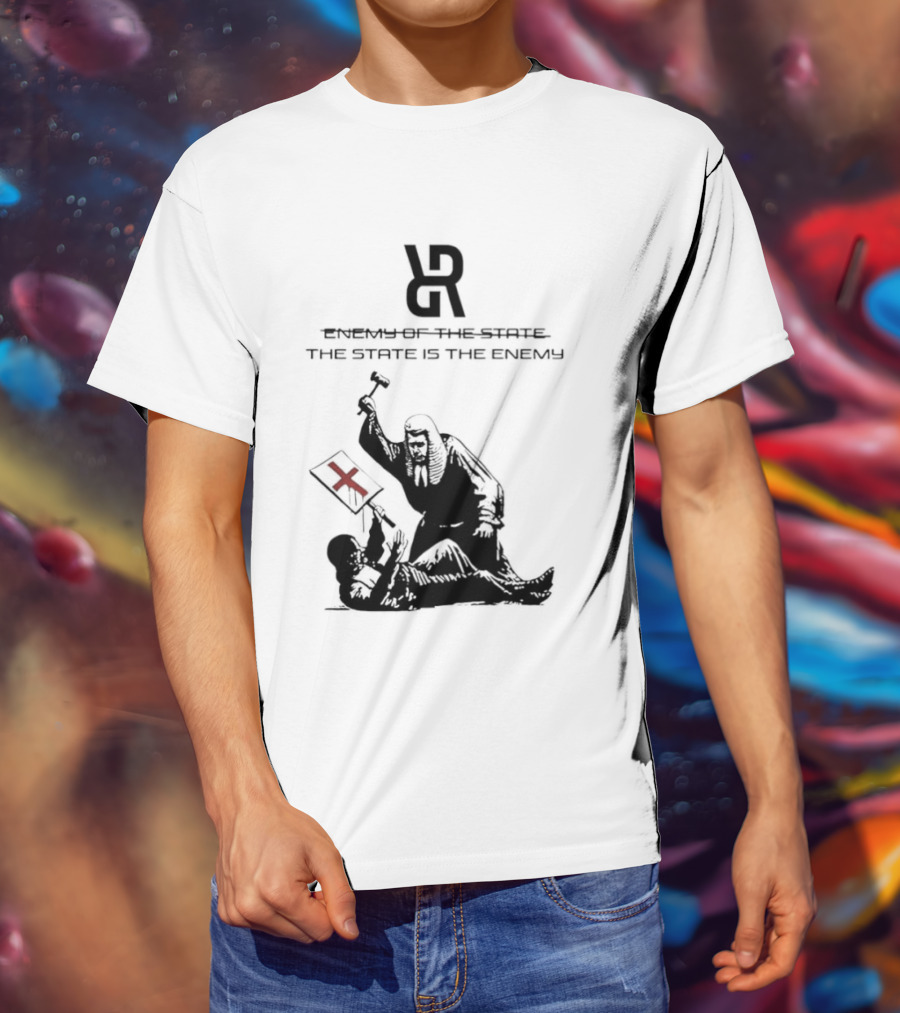 Revolutionary Struggle Judging The State Is The Enemy Political Protest T-Shirt