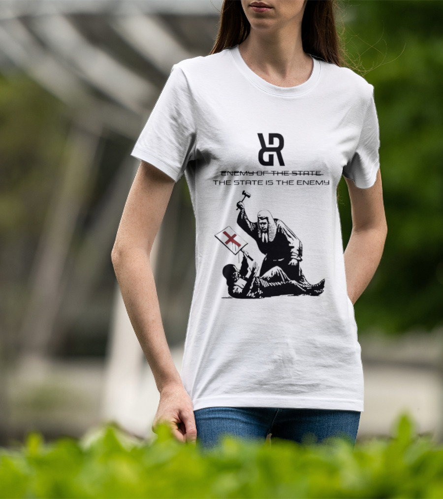 Revolutionary Struggle Judging The State Is The Enemy Political Protest T-Shirt