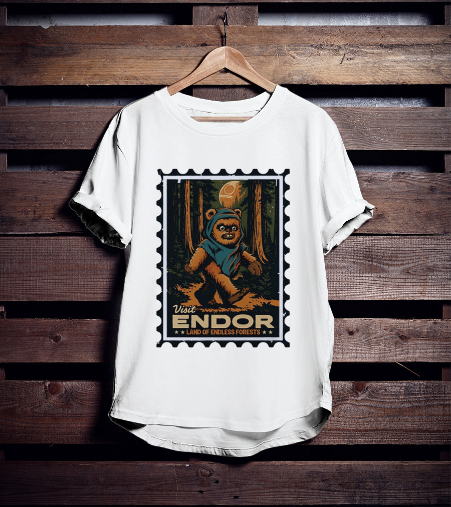 Visit Endor Land Of Endless Forests Ewok Moonlit Adventure T-Shirt