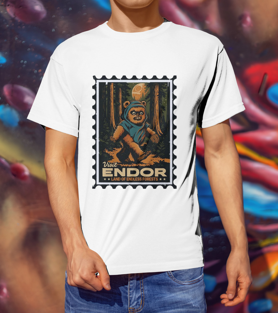 Visit Endor Land Of Endless Forests Ewok Moonlit Adventure T-Shirt