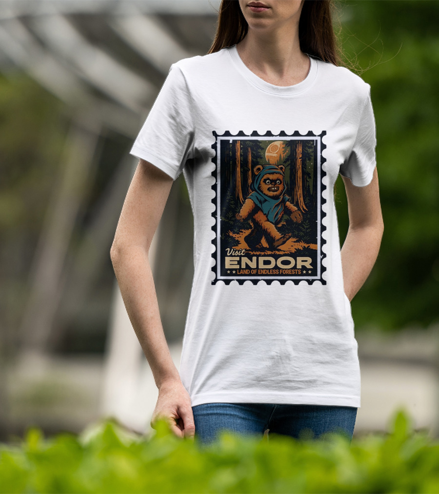 Visit Endor Land Of Endless Forests Ewok Moonlit Adventure T-Shirt