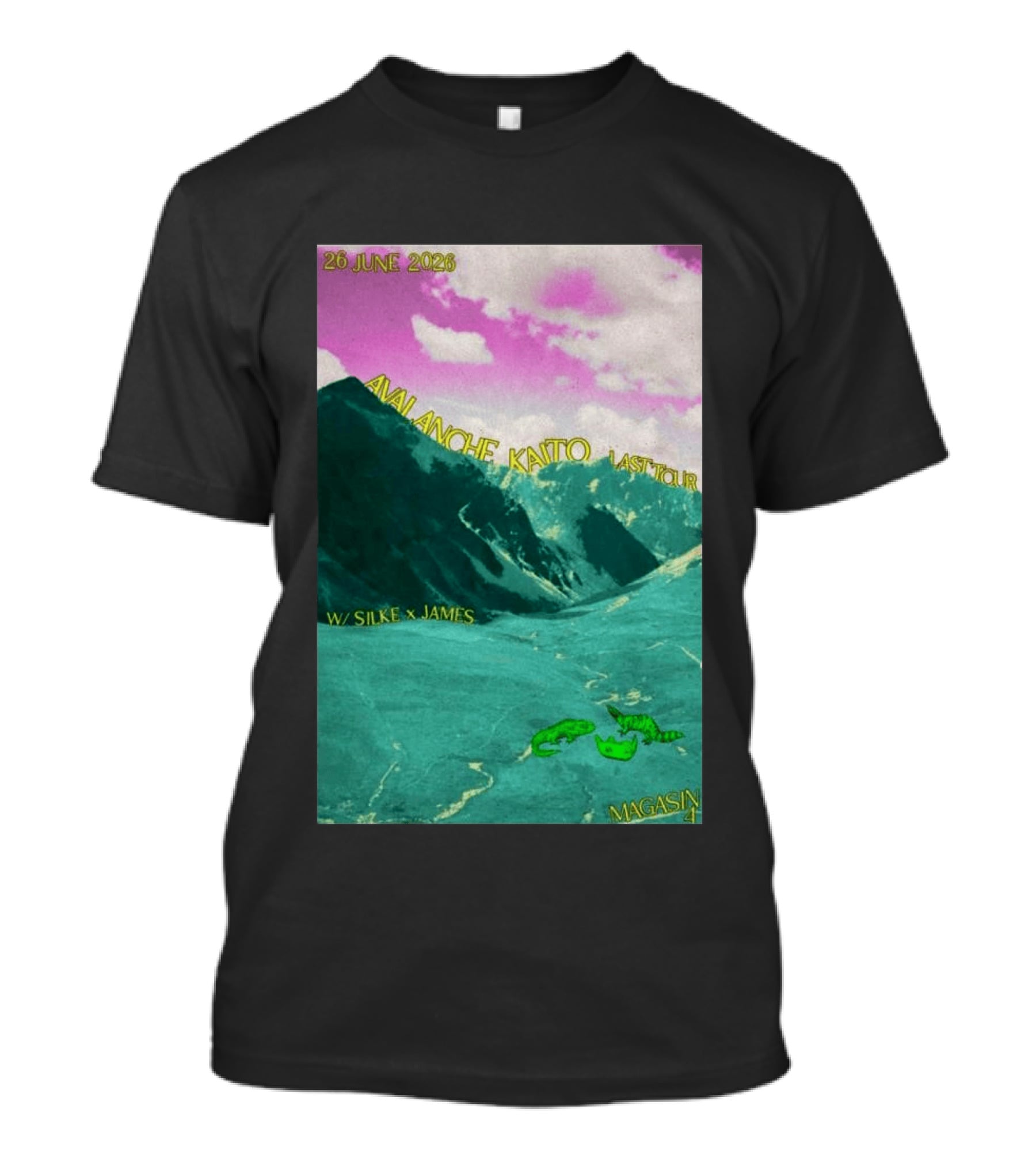 Avalanche Kaito Last Tour 26 June 2026 Magasin 4 Brussels With Silke And James T-Shirt