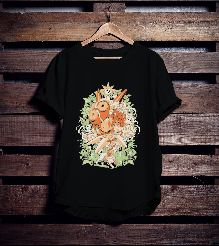 Princess Mononoke Moro Kodama Spirit Forest Adventure T-Shirt