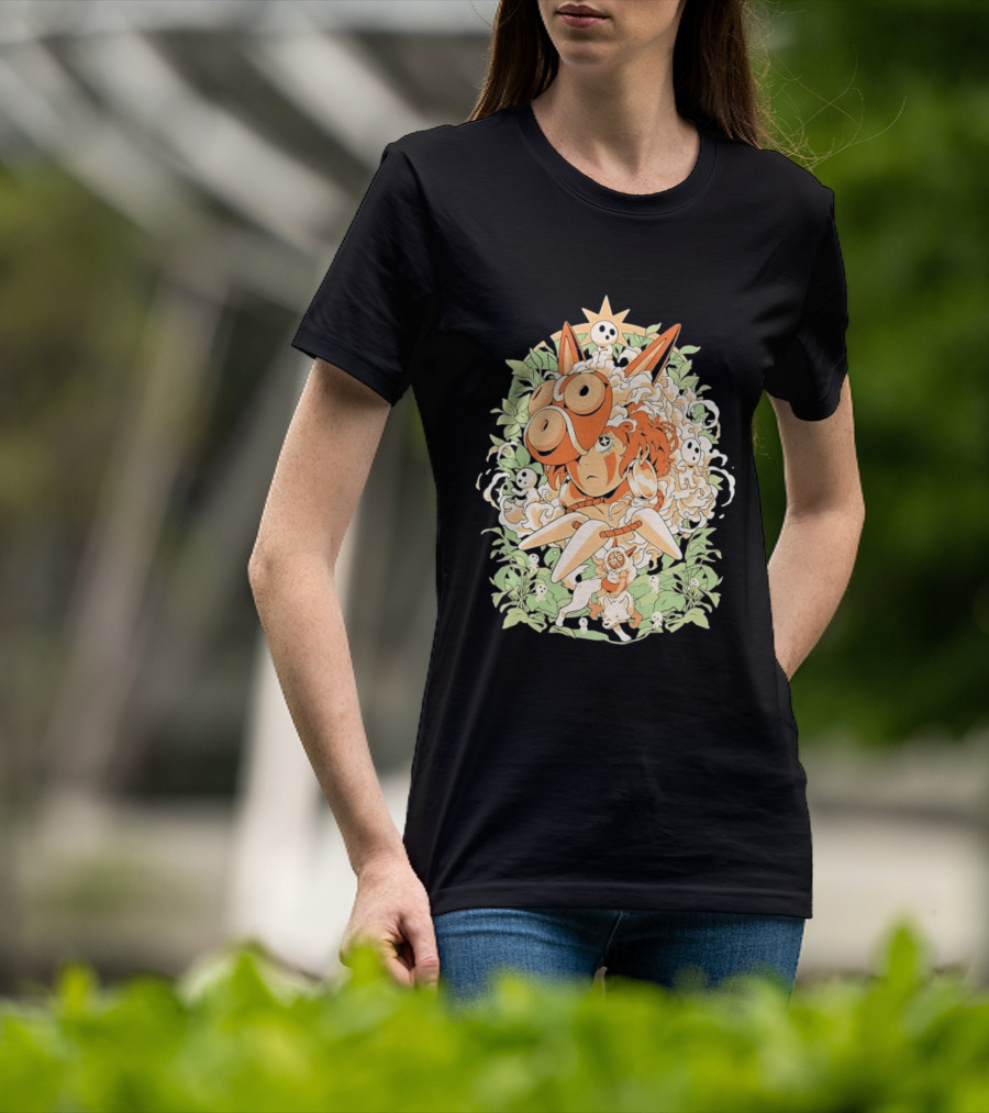 Princess Mononoke Moro Kodama Spirit Forest Adventure T-Shirt