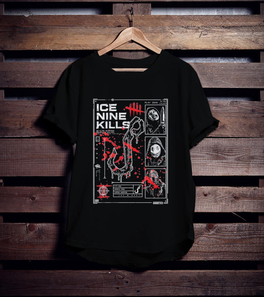 Ice Nine Kills Dead By Daylight Play Dead Killer Profile Horror Collaboration T-Shirt
