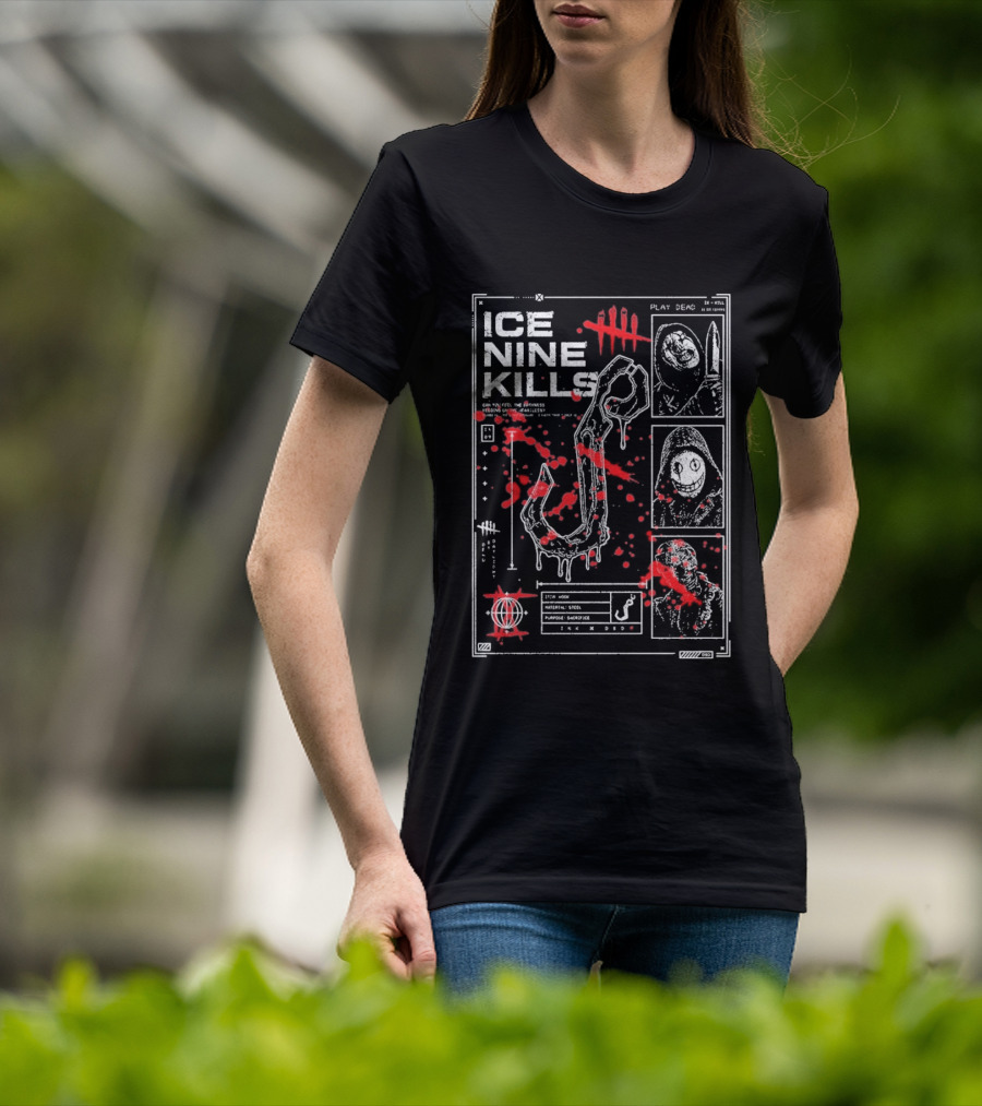Ice Nine Kills Dead By Daylight Play Dead Killer Profile Horror Collaboration T-Shirt