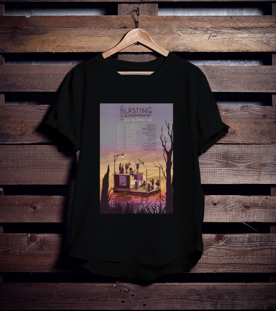 The Blasting Company Plays Over The Garden Wall Tour Dates 2026 Concert Locations T-Shirt
