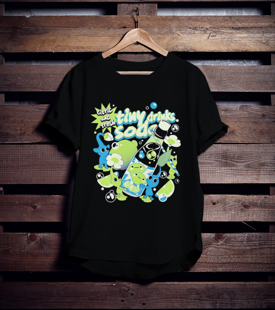 Tiny Drinks Soda Lemon Lime Pikmin Fresh And Juicy T-Shirt