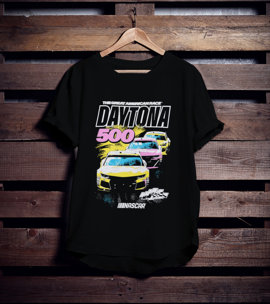Daytona 500 NASCAR Racing The Great American Race Stock Car Competition T-Shirt