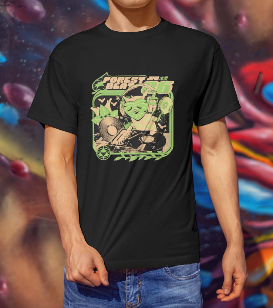 Forest Beat Korok DJ Vinyl Turntable Japan Music 86 T-Shirt