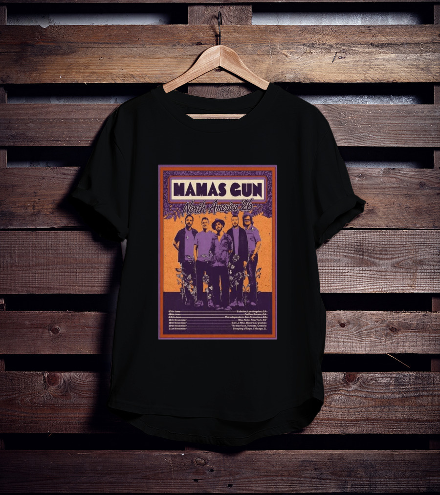 Mamas Gun North America Tour 2026 Dates And Locations T-Shirt