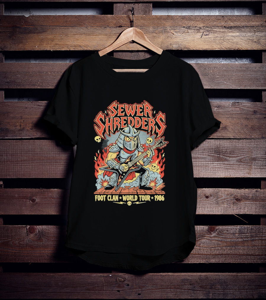 Sewer Shredders Foot Clan World Tour 1986 T-Shirt