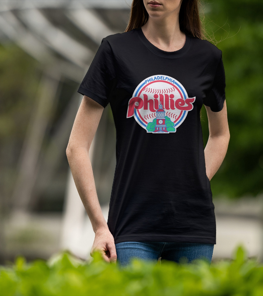 Philadelphia Phillies Independence Hall Baseball Team T-Shirt
