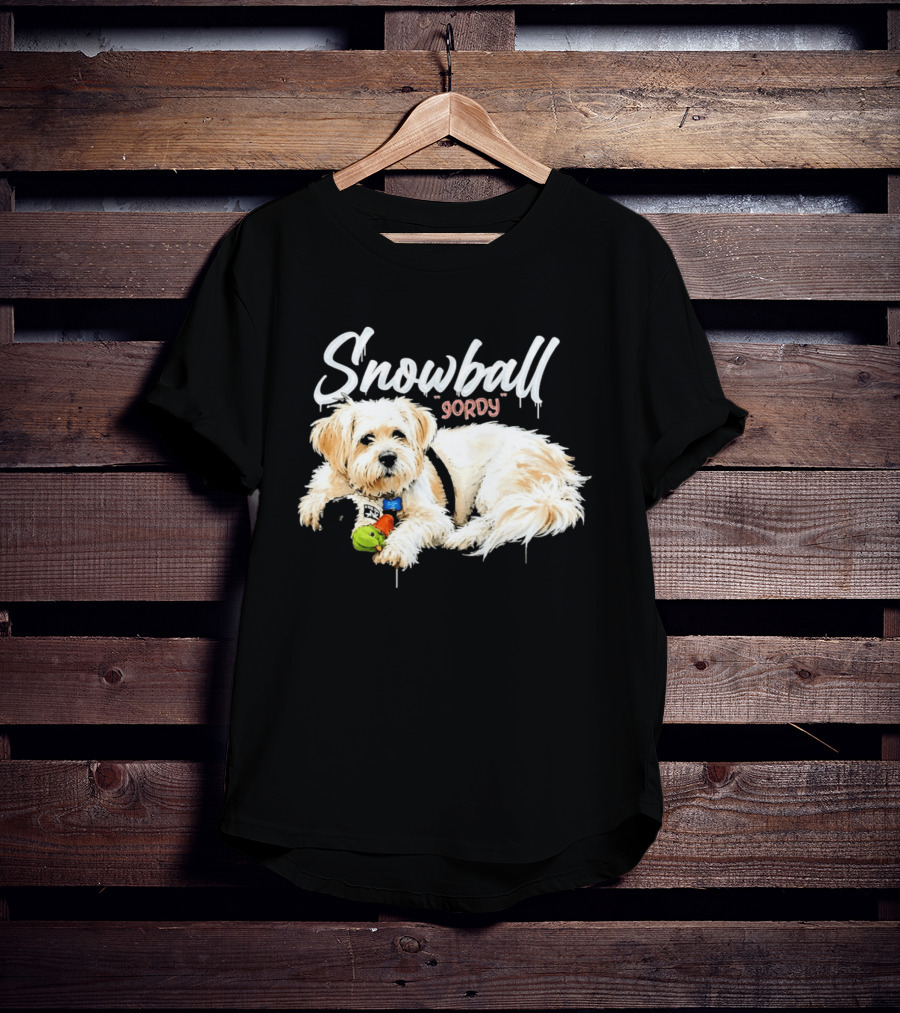 Snowball Gordy Dog With Playful Plush Toy T-Shirt