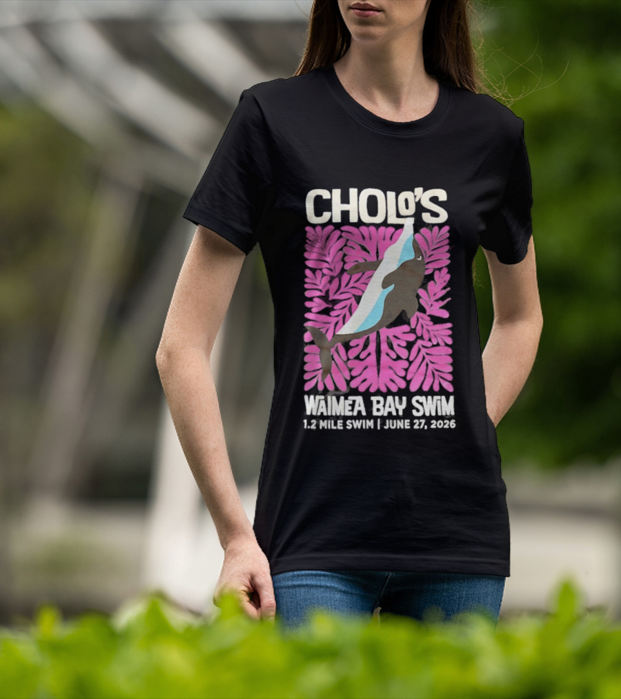 Cholo's Waimea Bay Swim 1.2 Mile Swim June 27 2026 T-Shirt