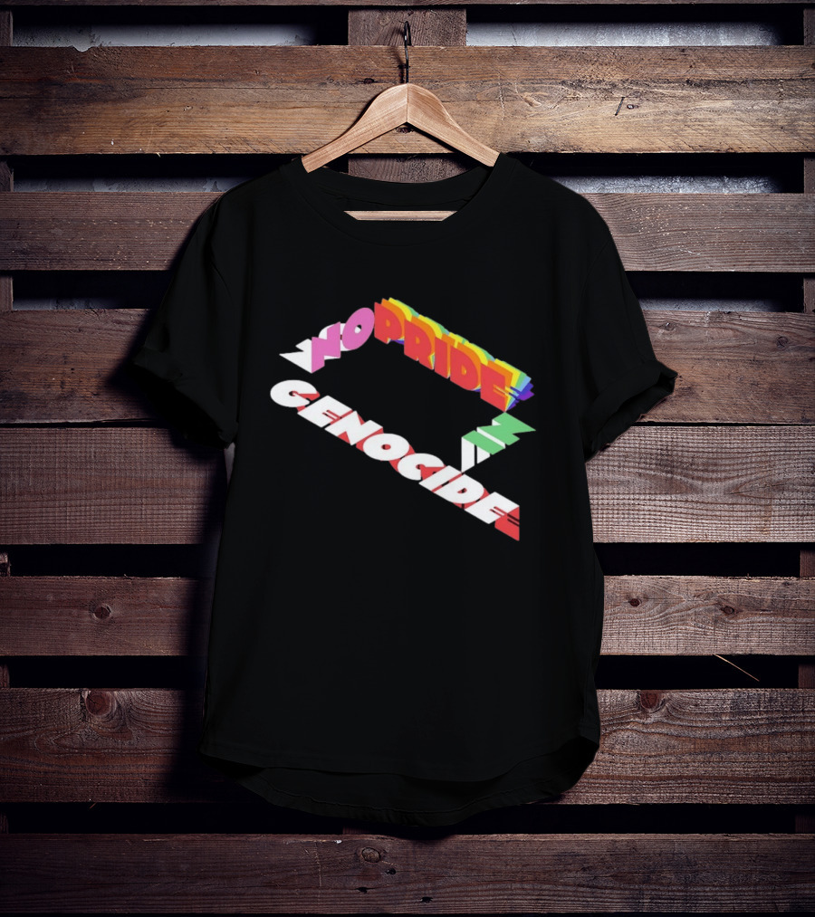 No Pride In Genocide Colorful 3D T-Shirt