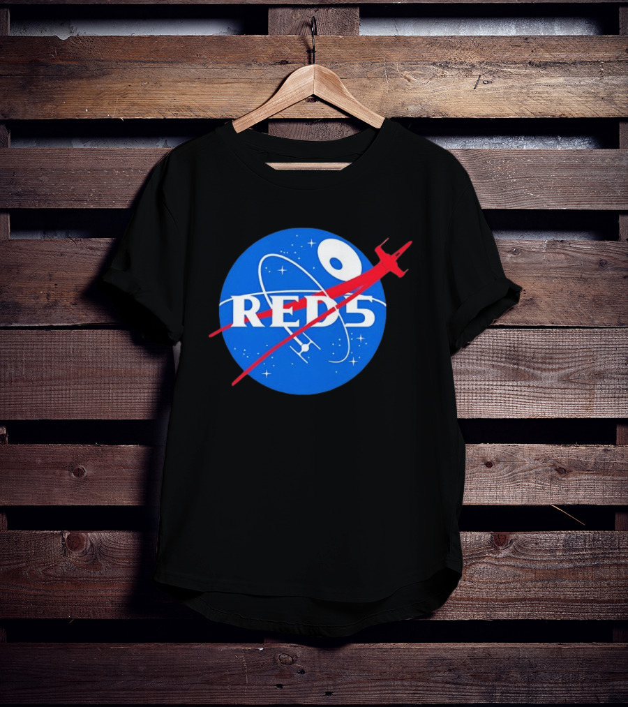 Red 5 NASA Space X Wing Mashup Astronaut Star T-Shirt