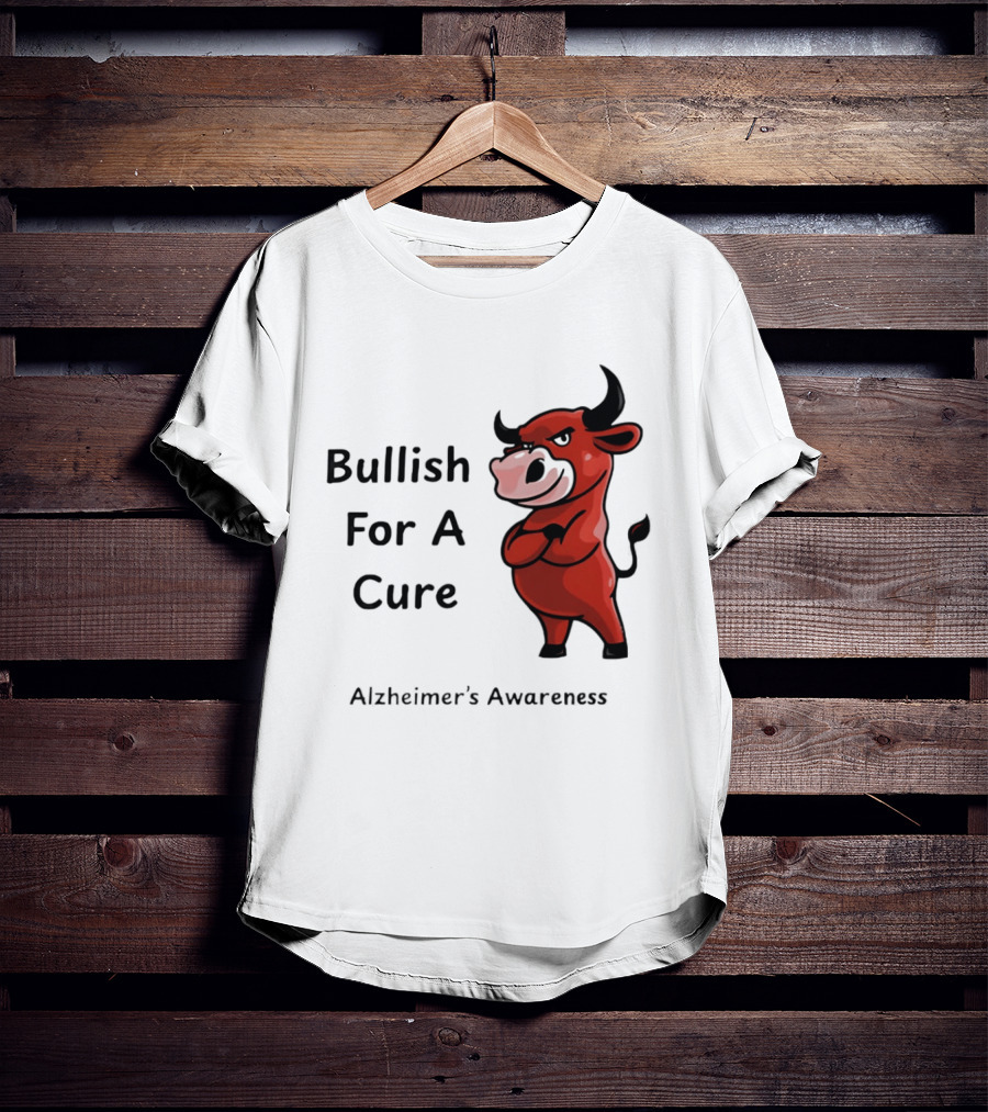 Bullish For A Cure Alzheimer's Awareness Red Bull T-Shirt