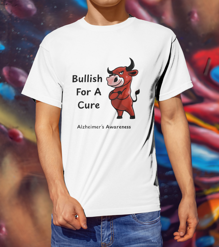 Bullish For A Cure Alzheimer's Awareness Red Bull T-Shirt