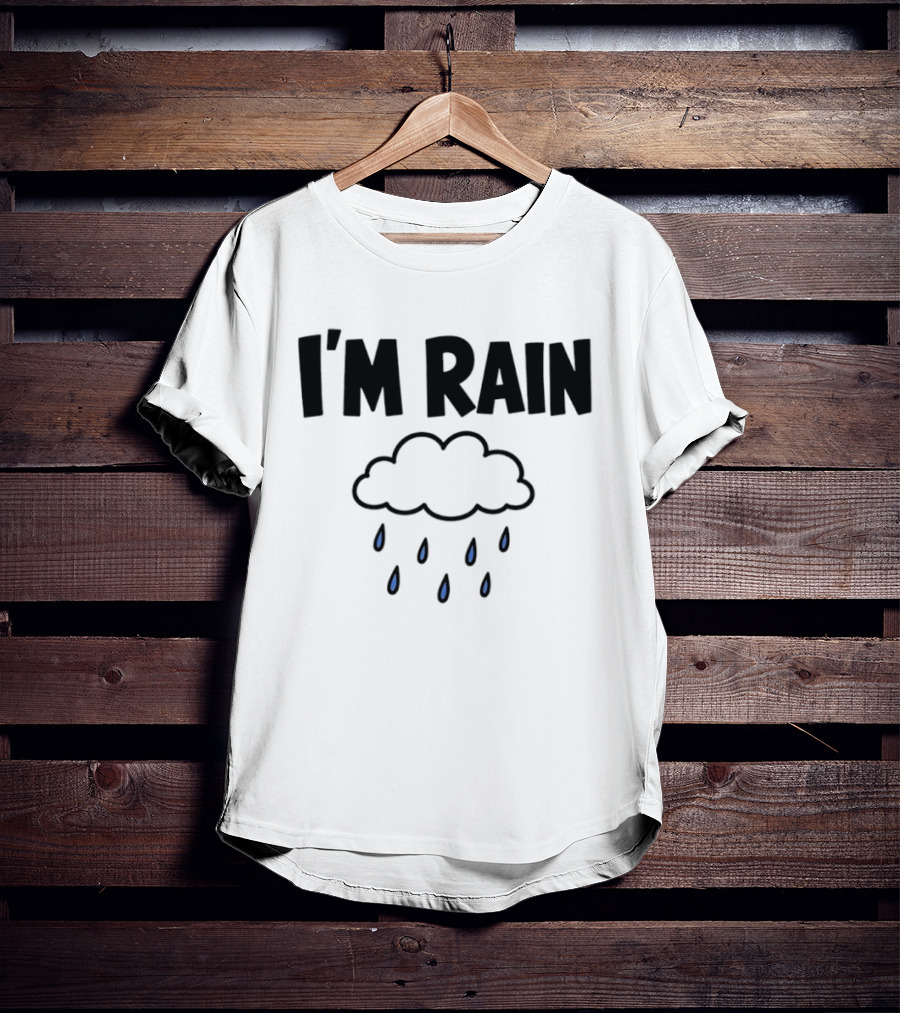 I'm Rain Cloud Weather Pun With Raindrops T-Shirt