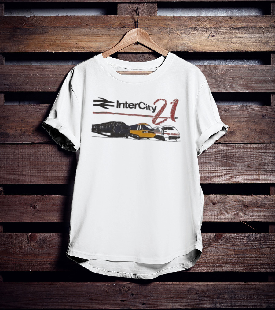 InterCity 21 Train Transportation Theme With Trains T-Shirt