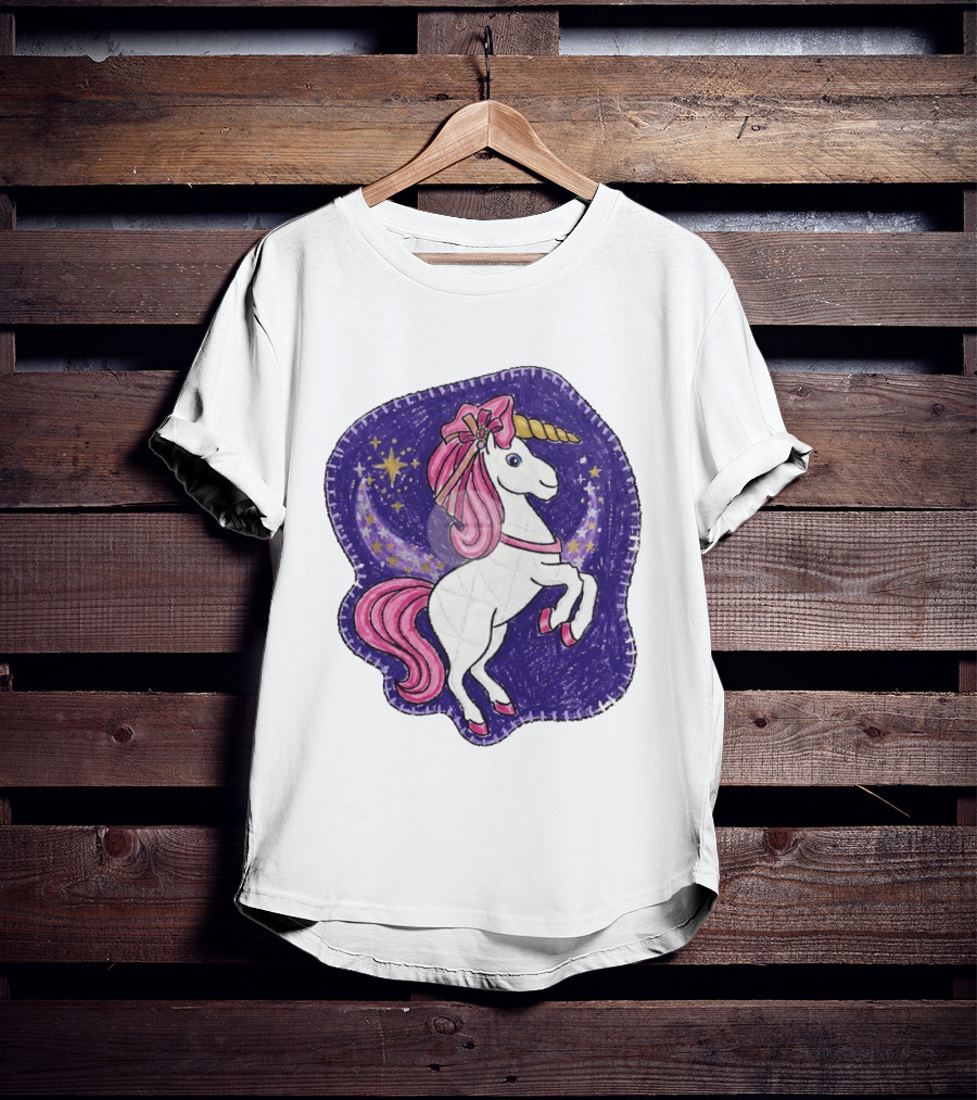Lizzie Unicorn Dreams Come True Disney Starry Night T-Shirt