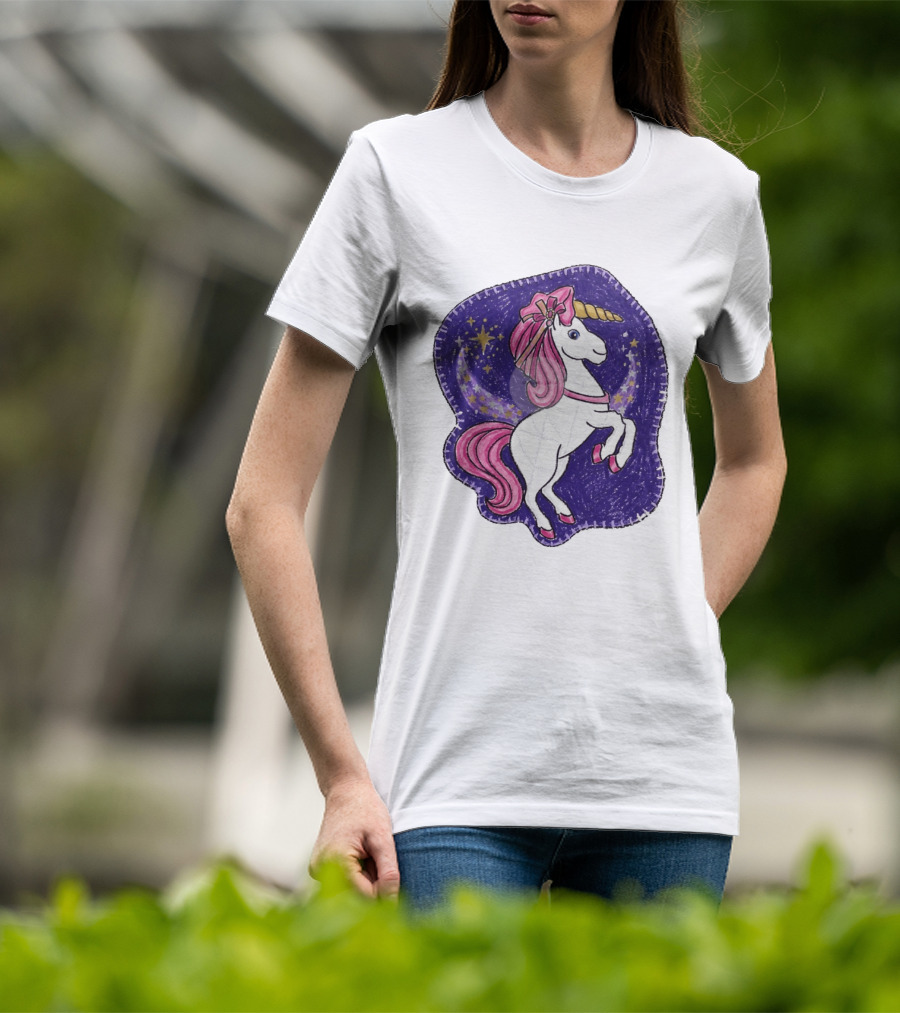 Lizzie Unicorn Dreams Come True Disney Starry Night T-Shirt