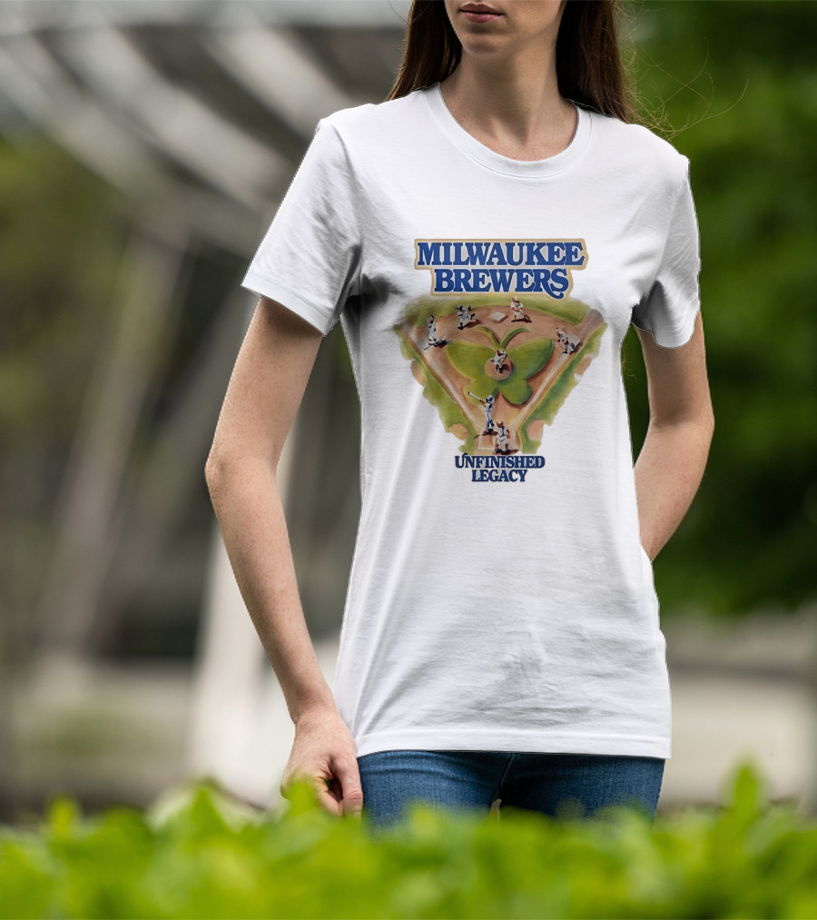 Milwaukee Brewers Unfinished Legacy Baseball Field T-Shirt