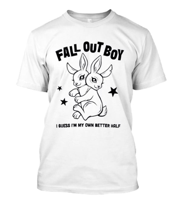 Fall Out Boy I Guess I'm My Own Better Half Two Headed Bunny Stars T-Shirt