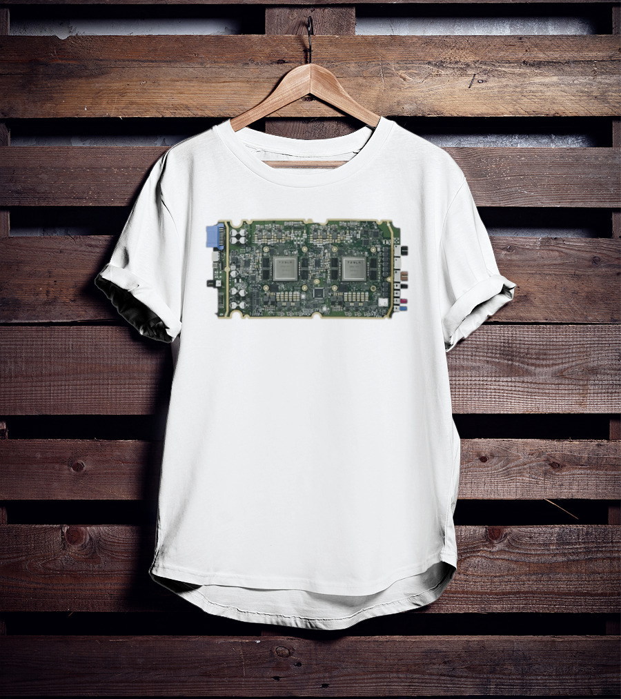 Tesla HW3 Brain Circuit Board Hardware 3 Neural Processing Chip T-Shirt