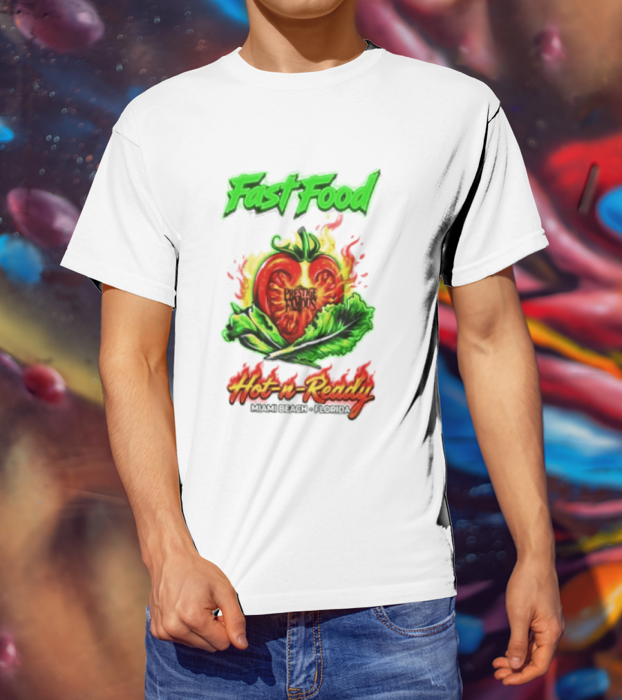 Fast Food Prestige Famous Hot N Ready Miami Beach Florida T-Shirt