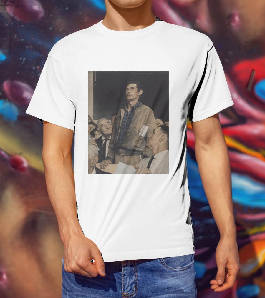 Norman Rockwell Four Freedoms 1943 Freedom Of Speech Timeless T-Shirt
