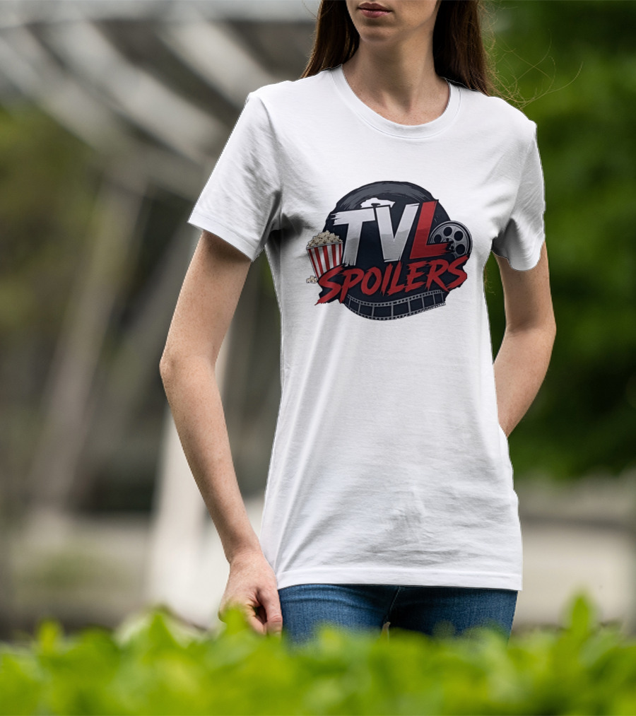 TVL Spoilers Cinema Movie Lover Popcorn Film Reel T-Shirt