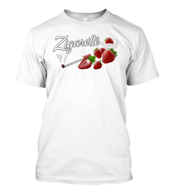 Zigarette Strawberry Cigarette Fruit Smoke Red Berries T-Shirt
