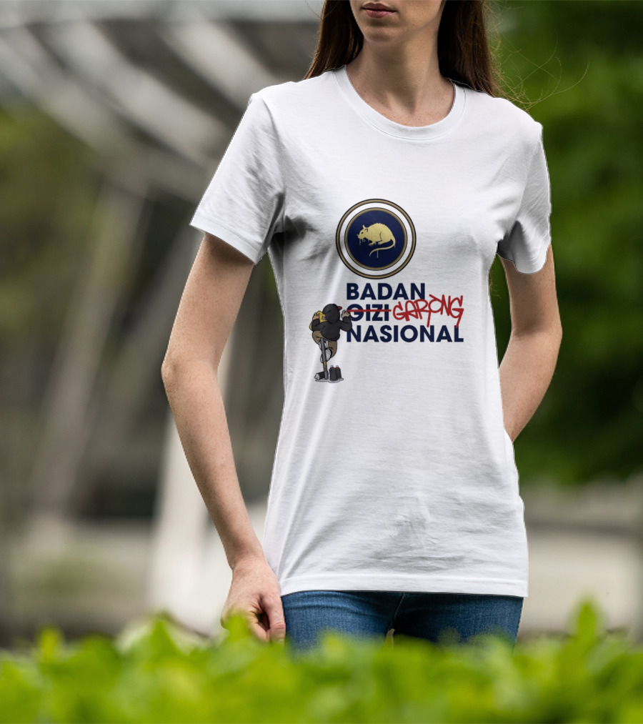 Badan Gizi Garong Nasional Indonesia Rat Symbol Satire T-Shirt