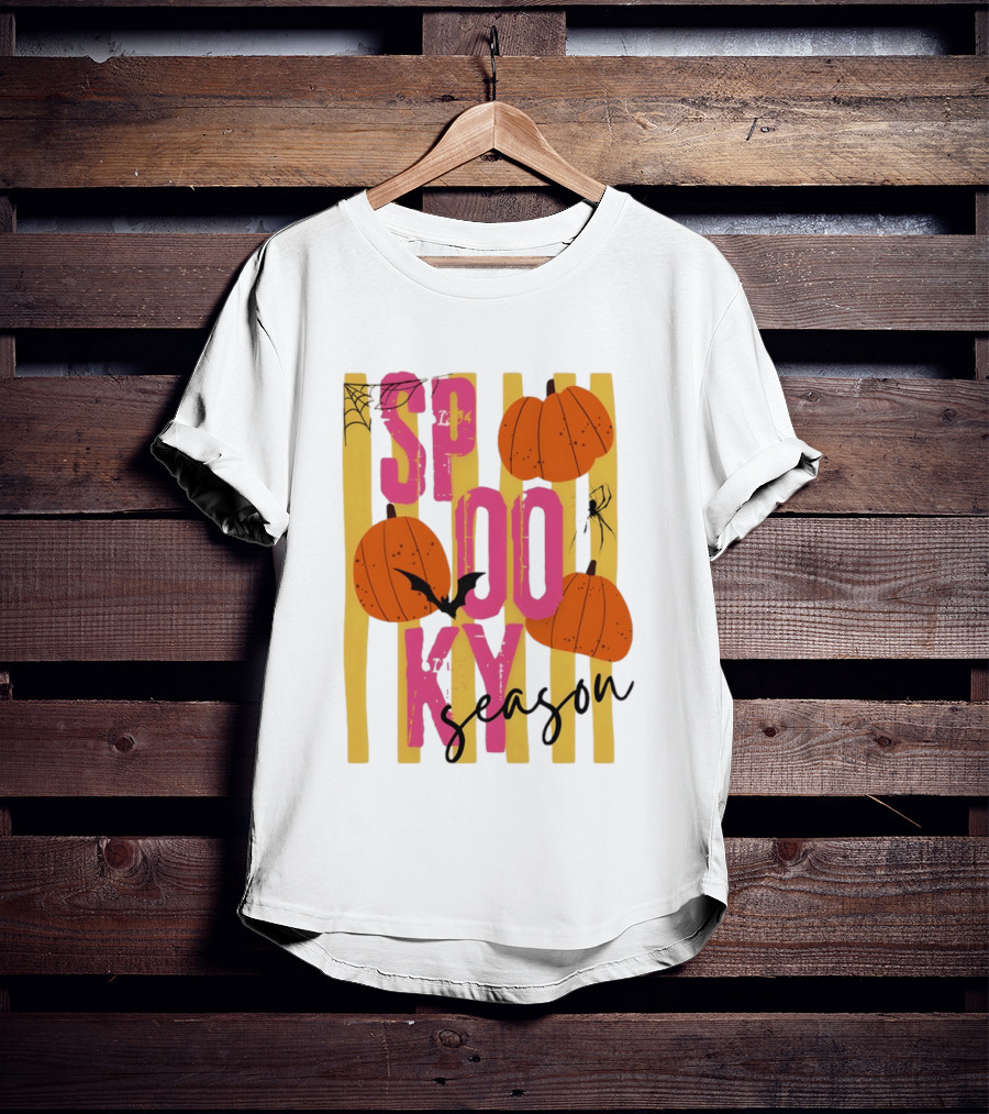 Spooky Season Pumpkins Bats Spiders Halloween 2026 T-Shirt