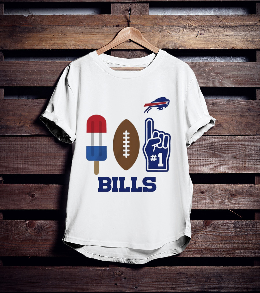 Buffalo Bills Football Popsicle Foam Finger 2026 Season T-Shirt