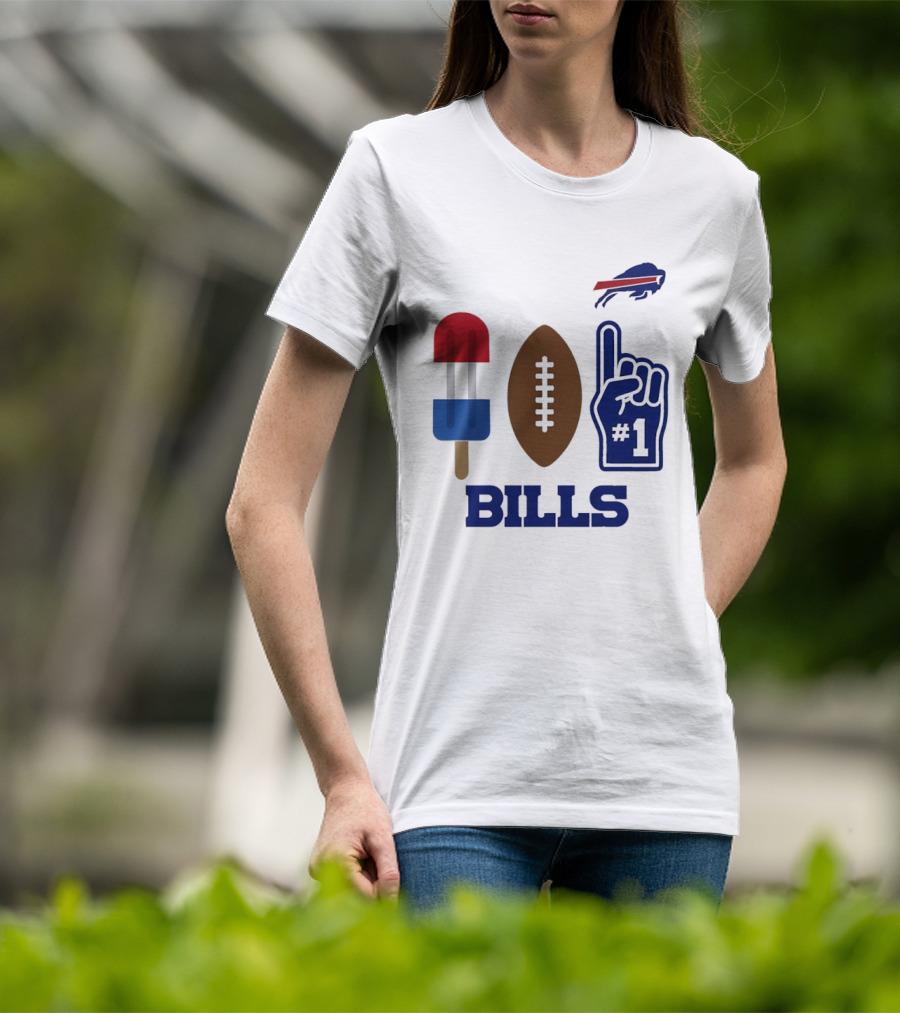 Buffalo Bills Football Popsicle Foam Finger 2026 Season T-Shirt